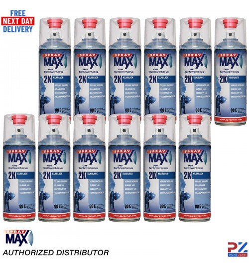 SprayMax 2K Clear Coat Gloss 400ml – 680061 – High Performance Lacquer X12